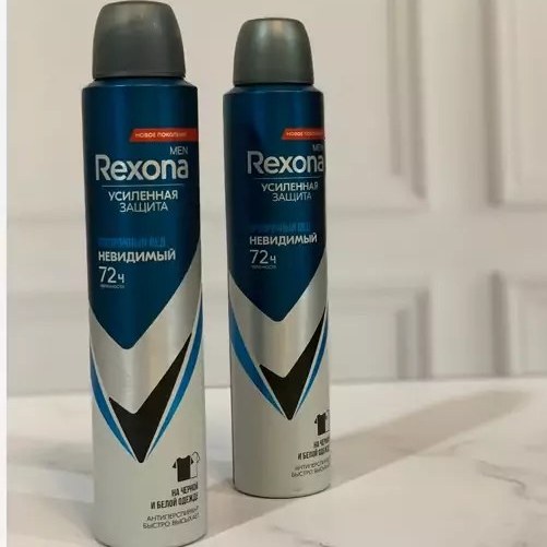 اسپری رکسونا ضد تعریق مردانه مدل INVISIBLE ICE روسی حجم ۲۰۰ میلی لیتر با ماندگاری ۷۲ ساعته