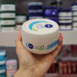 کرم کاسه ای دست و صورت نیوا Nivea سافت 300میلی لیتر
