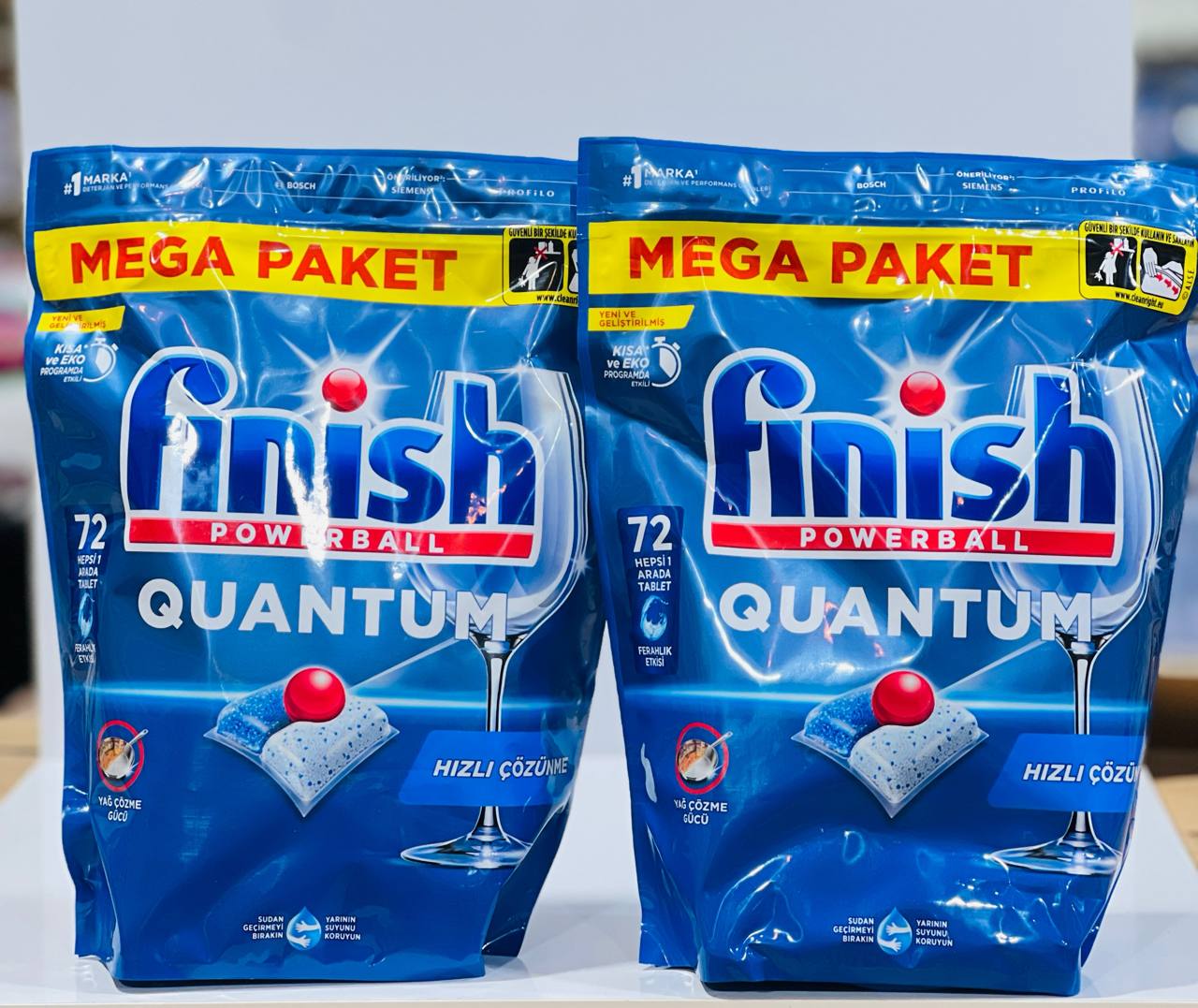 قرص ماشین ظرفشویی QUANTUM بسته 72 عددی