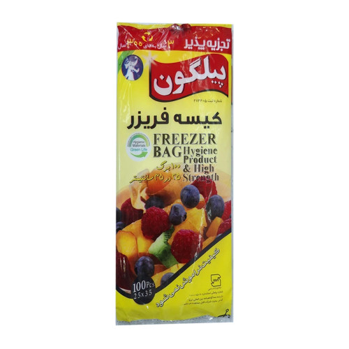 کیسه فریزر پیلگون مدل معمولی بسته 100 عددی