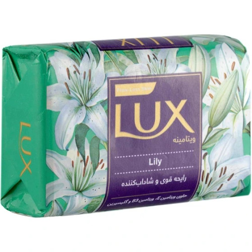 صابون دست و صورت لوکس Lux مدل Lily حاوی عصاره گل نیلوفر وزن 90 گرم