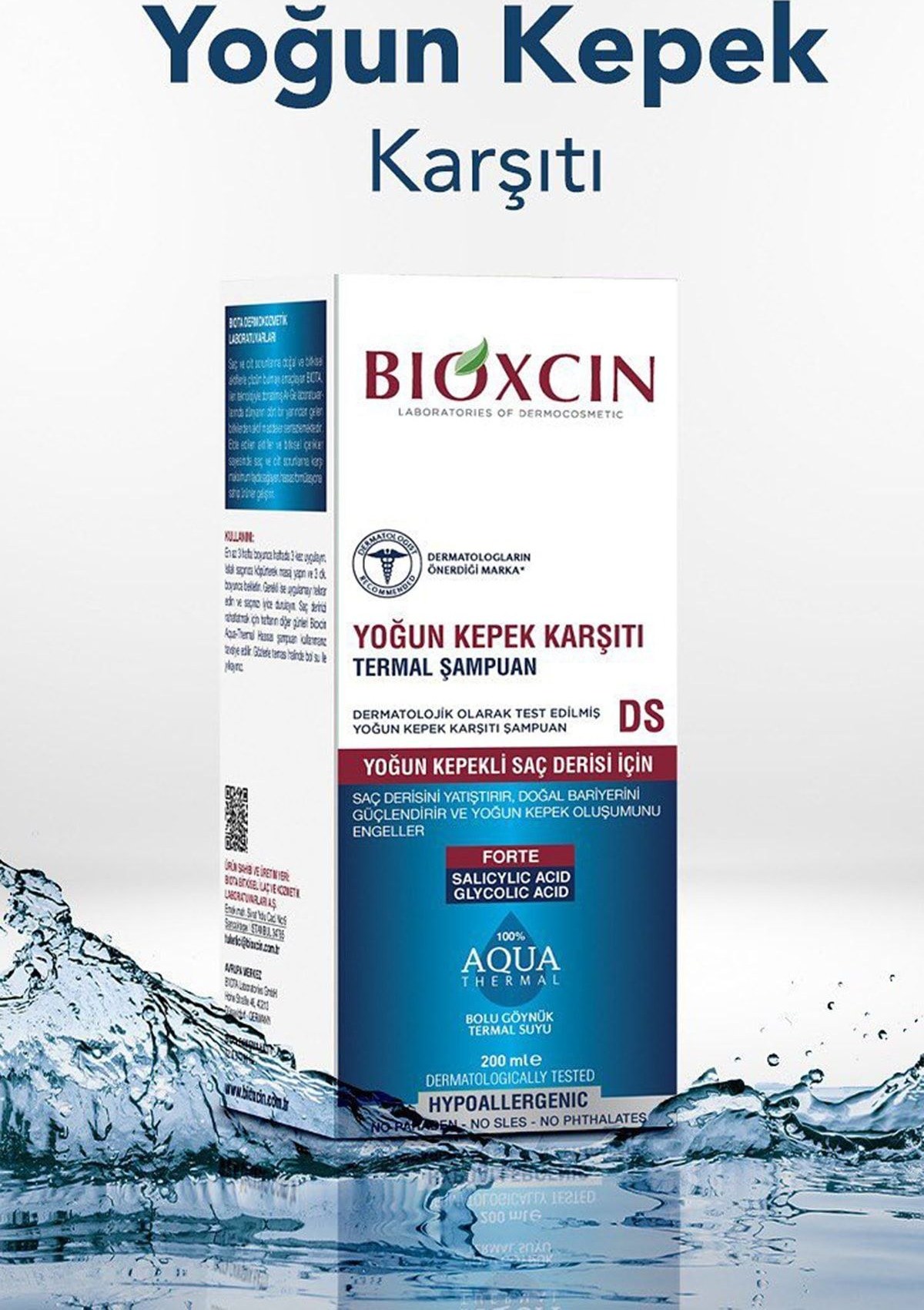 شامپو بدون سولفات ضد شوره تخصصی بیوکسین مدل AQUA THERMAL