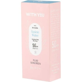 کرم ضد آفتاب فلوئید بی رنگ ویت یو With You Fusion Water Spf50 مناسب صورت و بدن حجم 60 میل