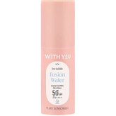 کرم ضد آفتاب فلوئید بی رنگ ویت یو With You Fusion Water Spf50 مناسب صورت و بدن حجم 60 میل