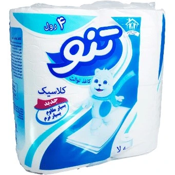دستمال توالت تنو بسته ۴عددی