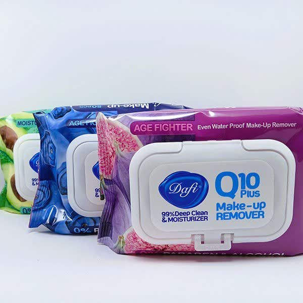 دستمال مرطوب دافی مدل Q10 Plus ( انجیر اوکادوو بلوبری) ۵۰ عددی