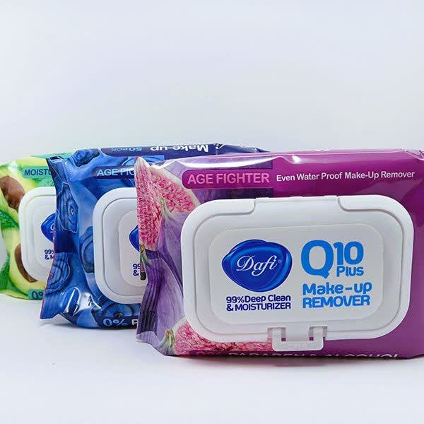 دستمال مرطوب دافی مدل Q10 Plus ( انجیر اوکادوو بلوبری) ۵۰ عددی