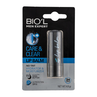 بالم لب بی رنگ بیول مدل Care And Clear با SPF15 مناسب آقایان وزن 4.8 گرم