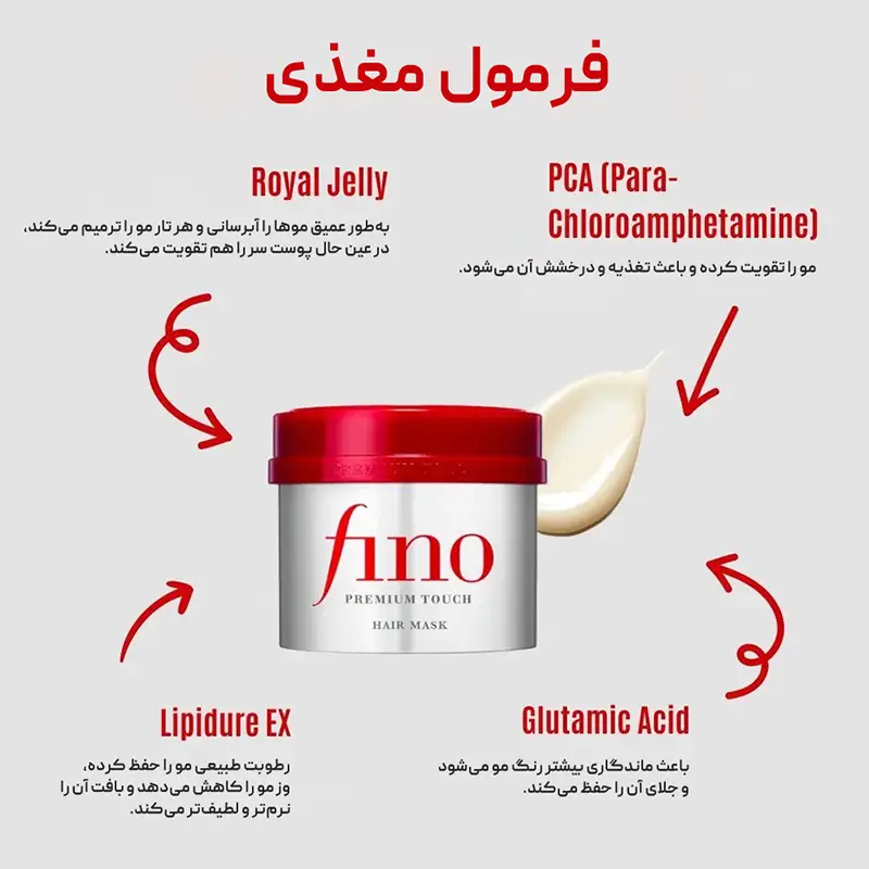 ماسک مو فینو شیسیدو اصل ژاپن 230میل